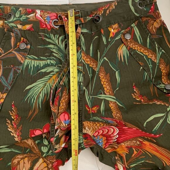 Tommy Hilfiger Cotton Multicolor Hawaiian Flowers Print Capri Size 10 - Picture 4 of 11